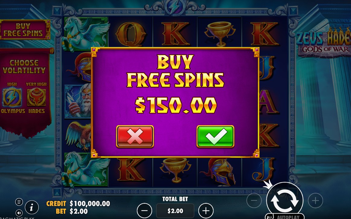 Bonus screen with the Free Spins trigger on the reels