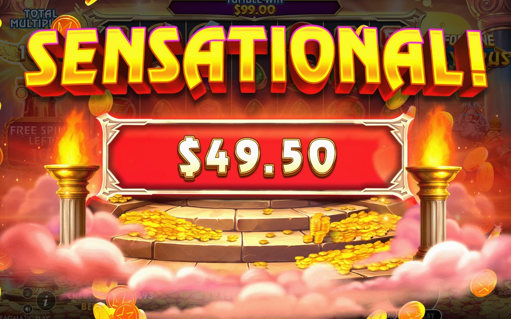 Free spins screen with Persistent Total Multiplier